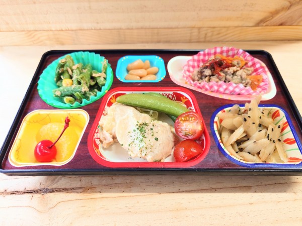 鶏肉のチーズ照焼♡ごぼうの柚子胡椒炒め♡茄子の豆板醤炒め煮♡インゲンとツナのサラダサムネイル